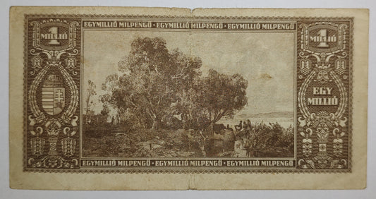 Hungary 1 Million Pengo 1946 Used P128 Used N1
