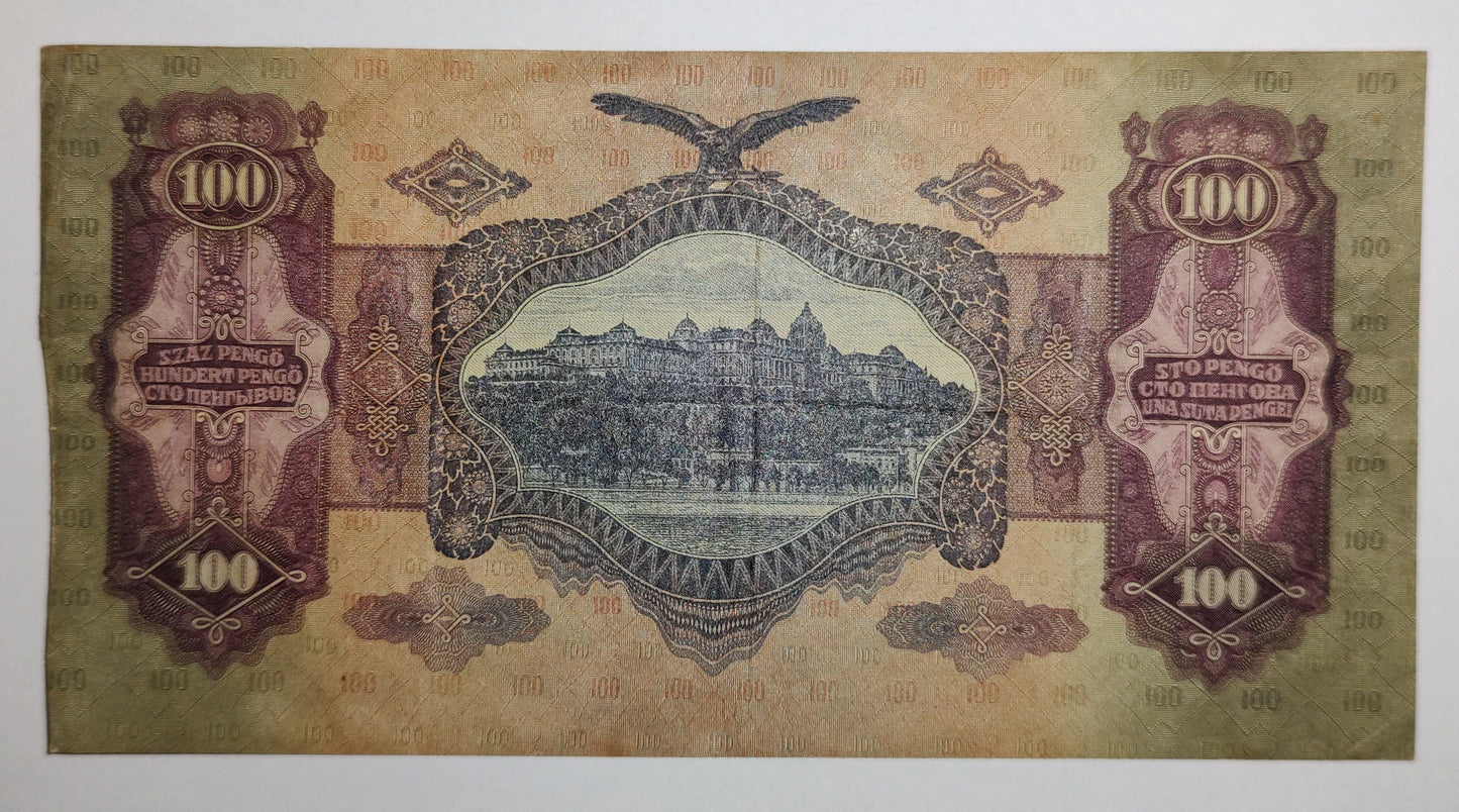 Hungary 100 pengo 1930 P98 used