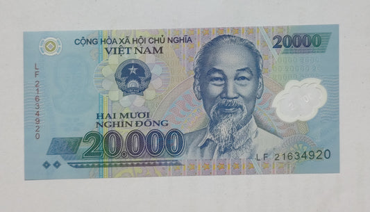 Vietnam 20000 Dong 2021  UNC Polymer