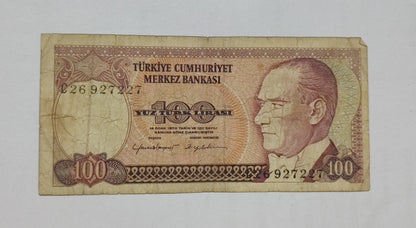 Turkey 100 lira 1983-84 P194 used