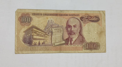 Turkey 100 lira 1983-84 P194 used
