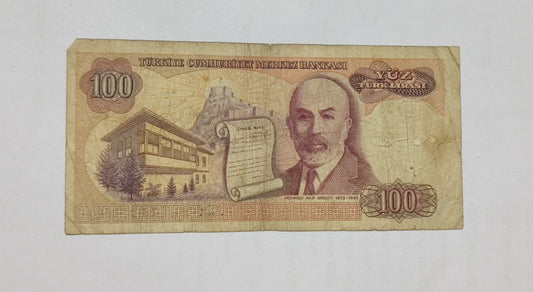 Turkey 100 lira 1983-84 P194 used