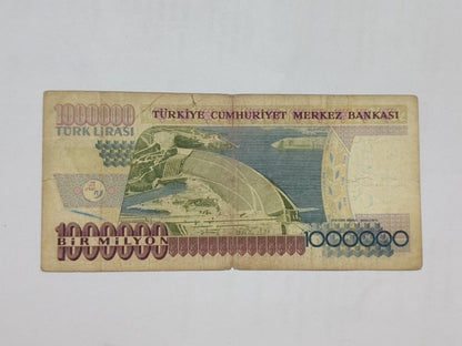 Turkey 1000000 lira  P209a used