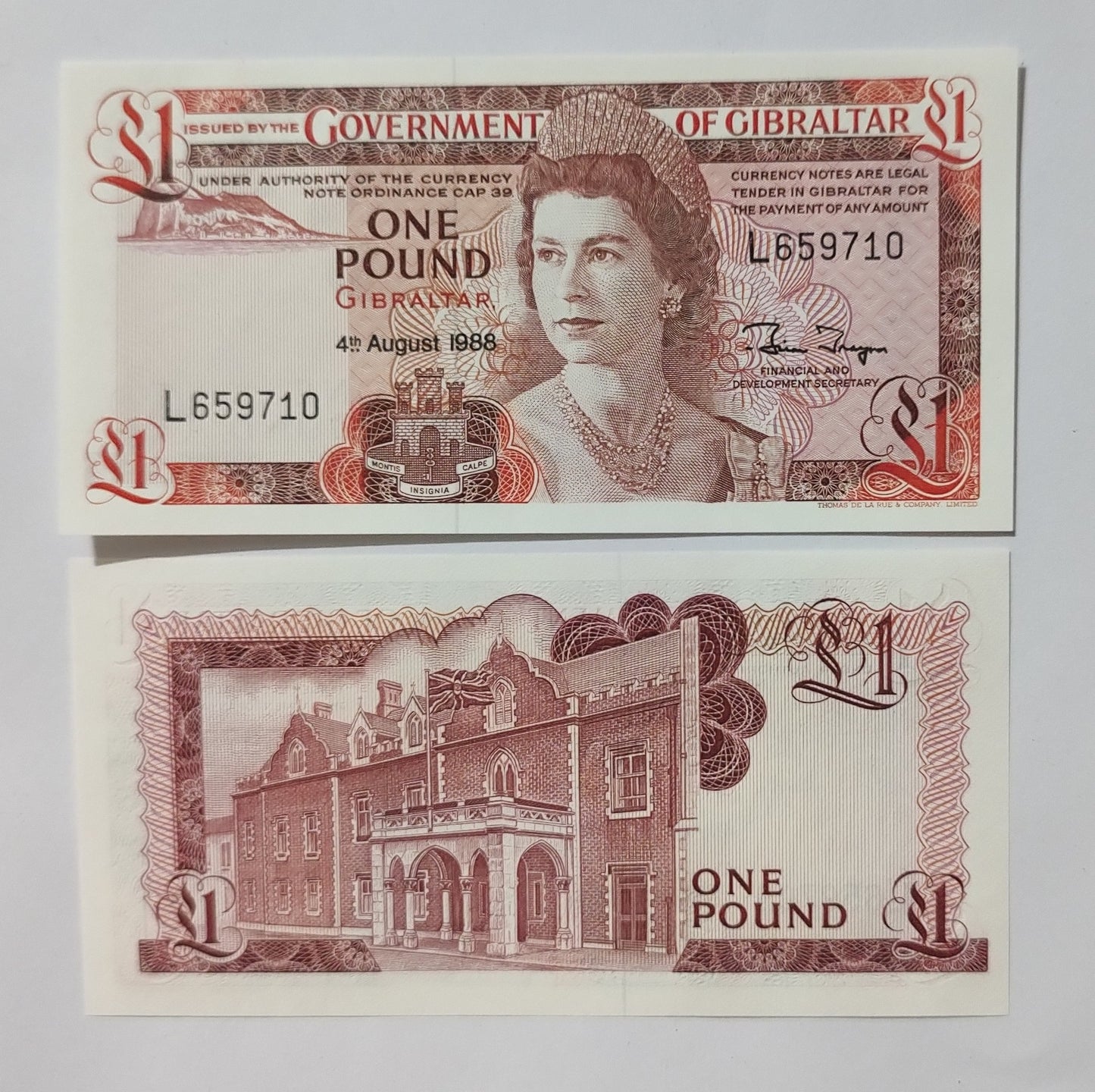 Gibraltar 1 Pound 1988 P20 UNC
