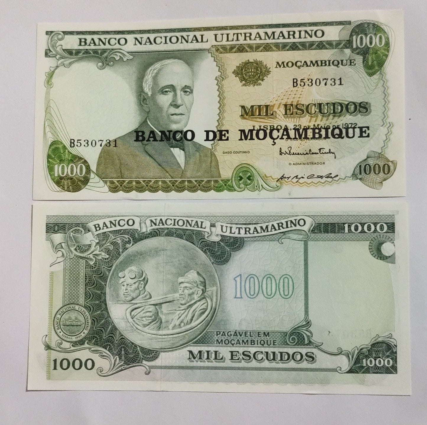 Mozambique 1000 Escudos 1972 P119 UNC - World Bank note collection