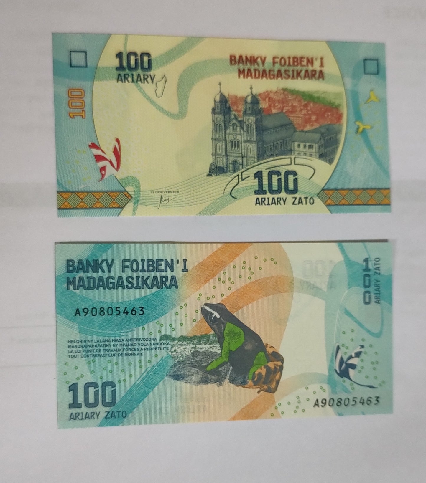 MADAGASCAR 100 ARIARY 2017 P-97 UNC