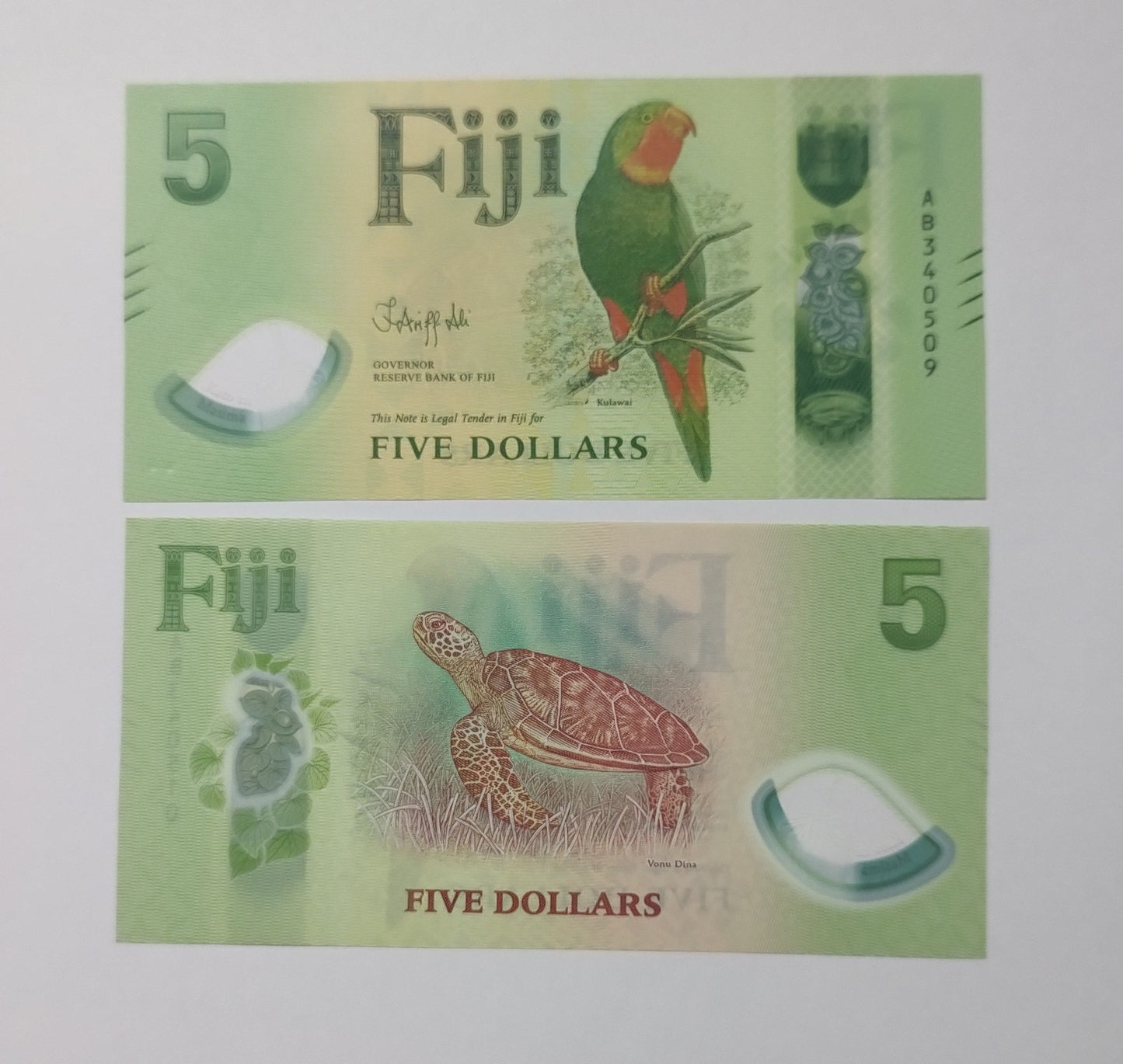 FIJI 5 DOLLARS 2026 NEW UNC POLYMER