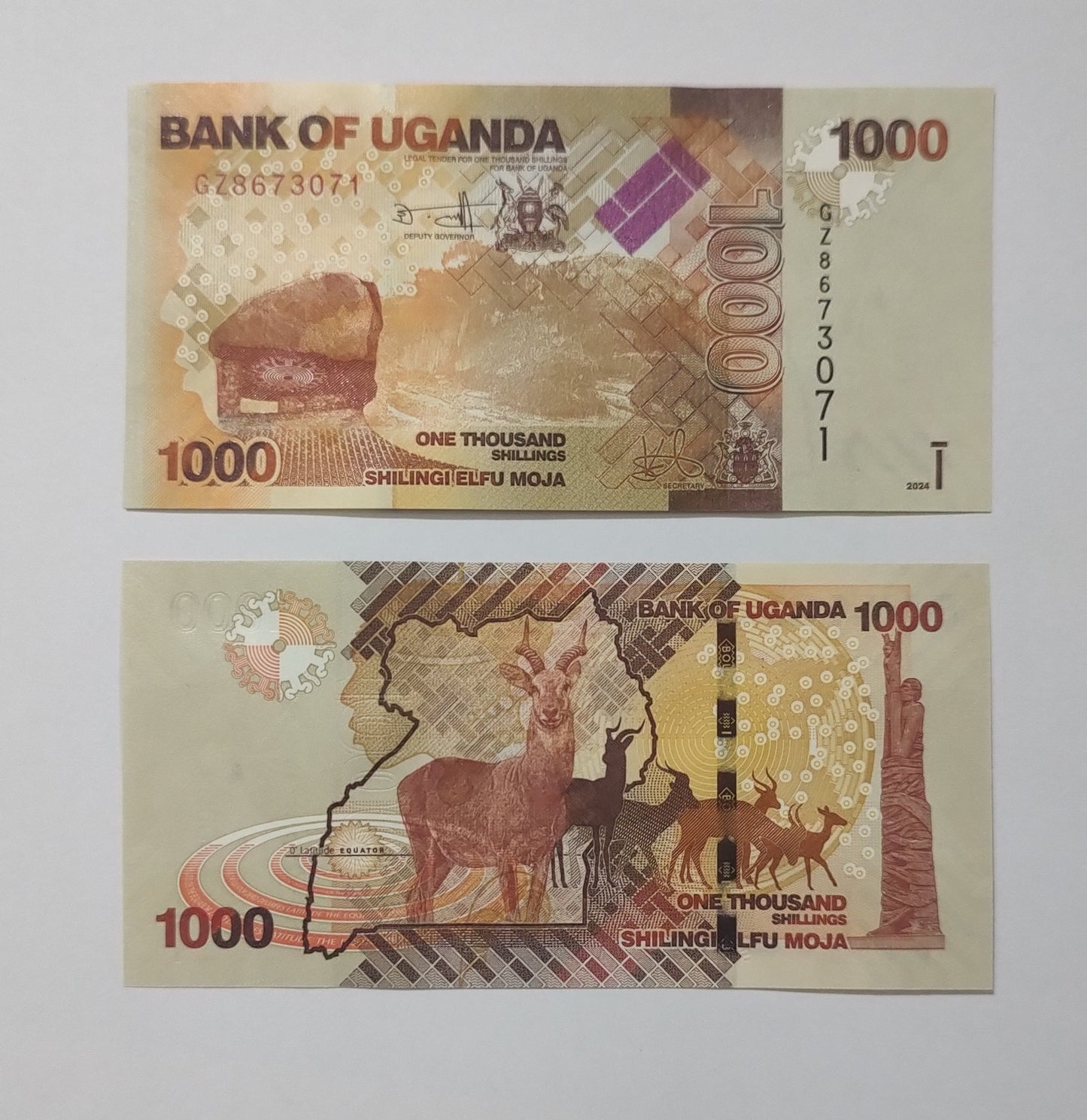 UGANDA 1000 shillings 2024 UNC