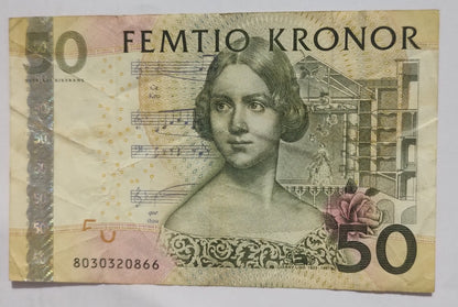 SWEDEN 50 Kronor 2008 P64 used