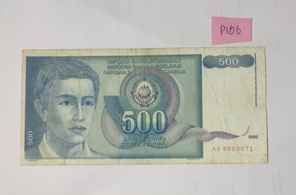 Yugoslavia 500 Dinara 1990 P106 Used - ZealHobbieZ