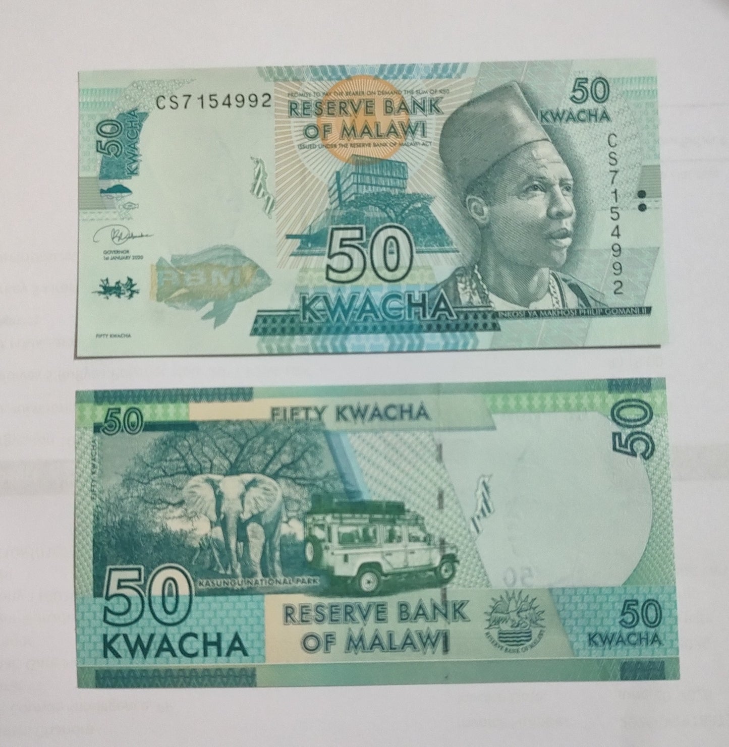 Malawi 50 Kwacha 2020 P64 UNC Banknote - ZealHobbieZ