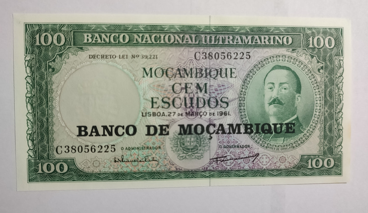 MOZAMBIQUE 100 ESCUDOS 1976 P-117 UNC