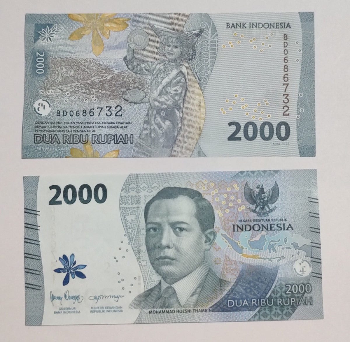 Indonesia 2000 rupiah 2023 P163b UNC