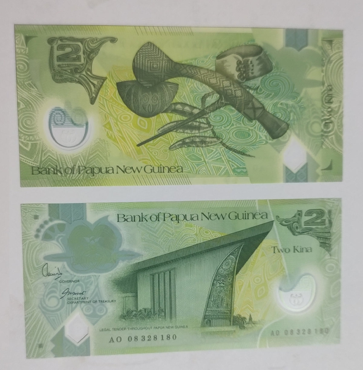 Papua New Guinea 2 Kina 2008 P28 Polymer UNC - ZealHobbieZ