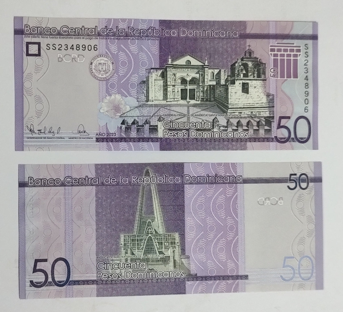 Dominican Republic  50 Pesos Dominicanos 2023 UNC