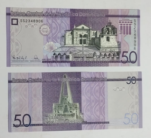 Dominican Republic  50 Pesos Dominicanos 2023 UNC