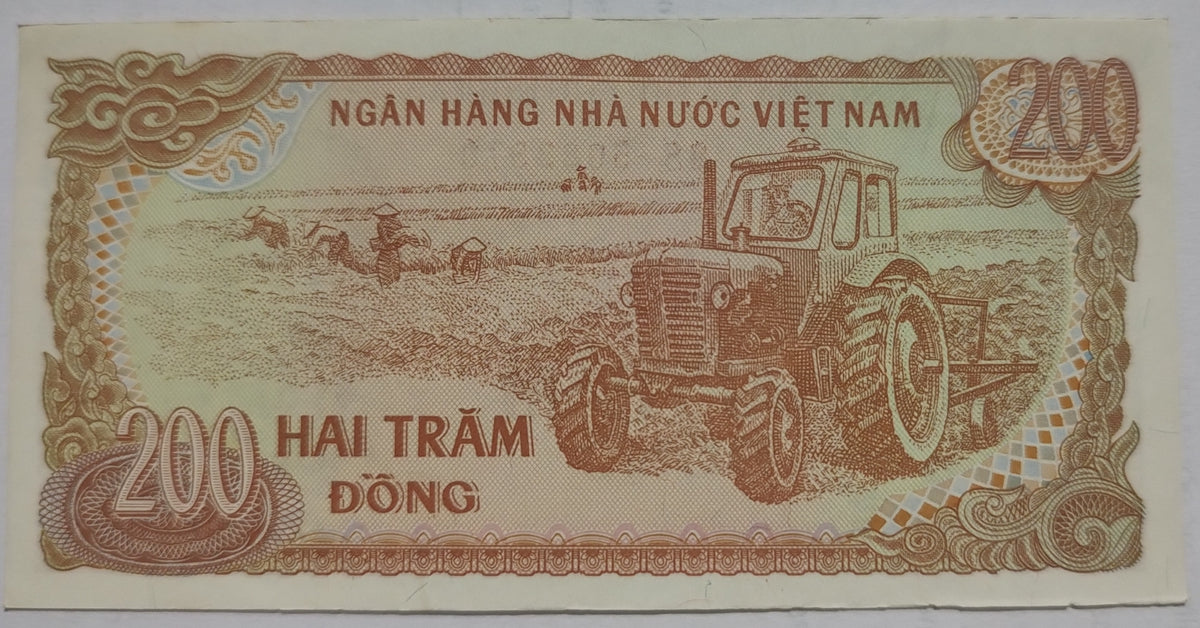 Vietnam 200 Dong 1987 Banknote P100 aUNC