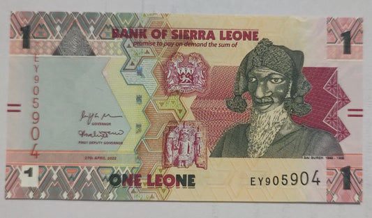 Sierra Leone 1 Leone 2022 P34 UNC Collectible