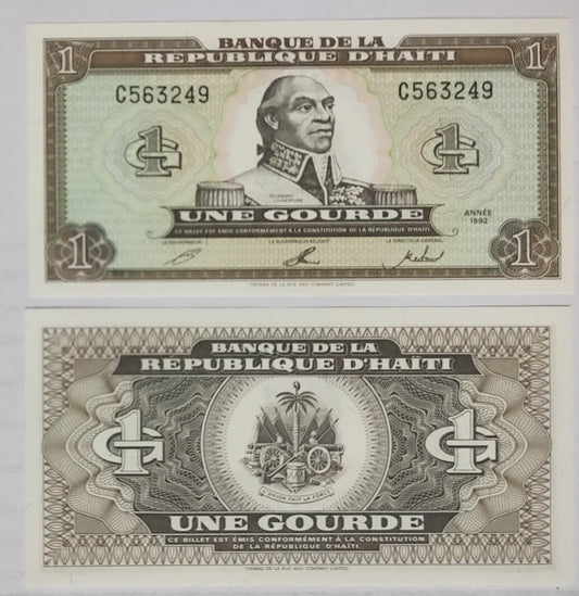 Haiti 1 Gourde Banknote 1992, UNC, P259