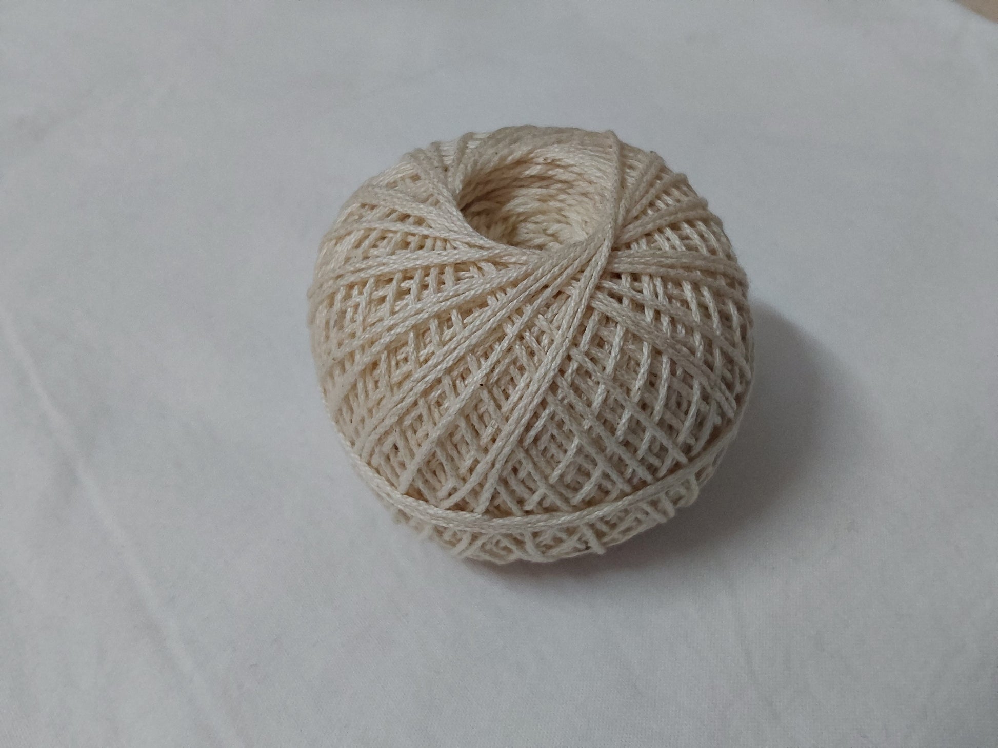 3ply Cotton Yarn for Crochet/Knitting off-white - ZealHobbieZ