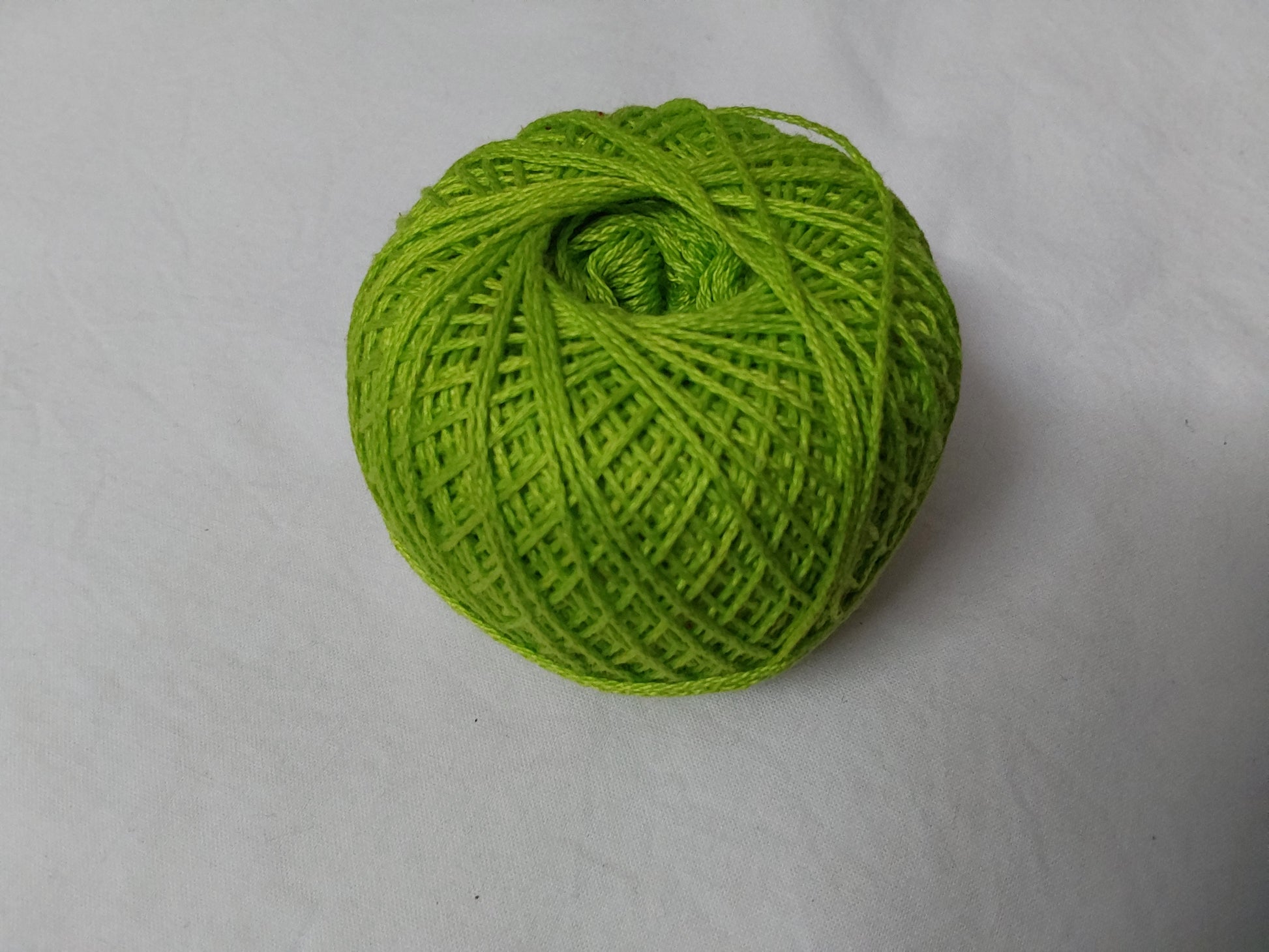 3ply Cotton Yarn for Crochet/Knitting Parrot green - ZealHobbieZ