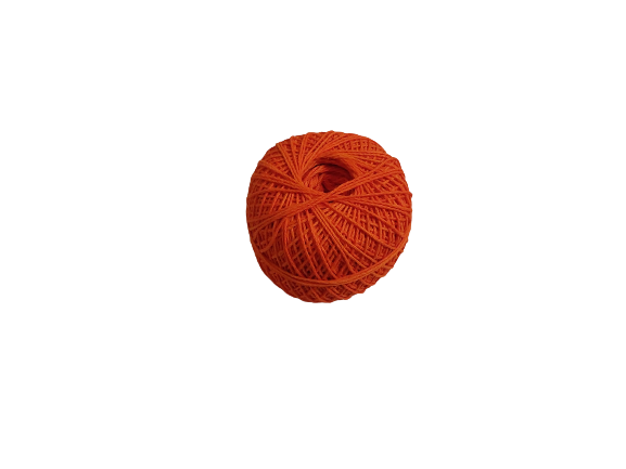 3ply Cotton Yarn for Crochet/Knitting Orange - ZealHobbieZ
