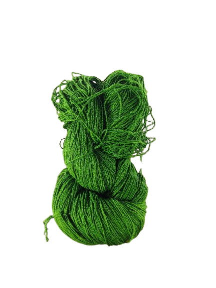 PU 4ply Cotton Yarn for Crochet/Knitting Parrot Green - ZealHobbieZ