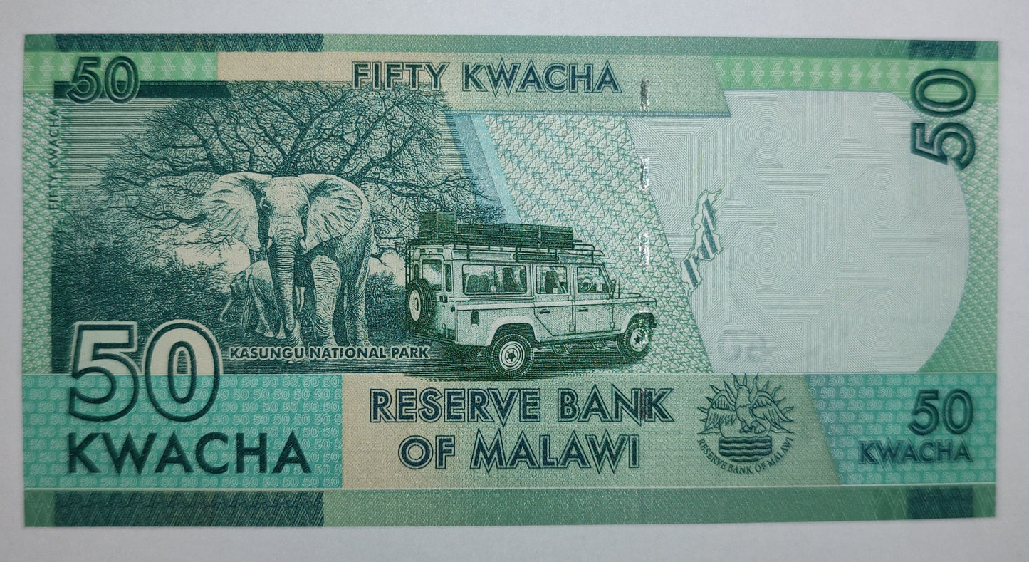 Malawi 50 Kwacha 2020 P64 UNC Banknote - ZealHobbieZ
