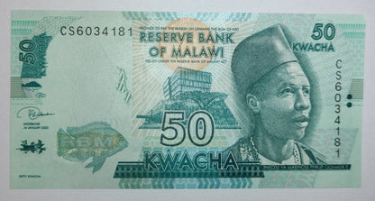 Malawi 50 Kwacha 2020 P64 UNC Banknote - ZealHobbieZ