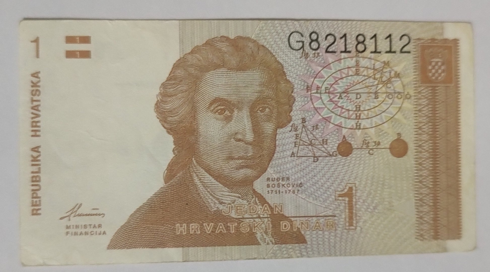 Crotia 1 dinara 1991 Used N1 - ZealHobbieZ - ZealHobbieZ