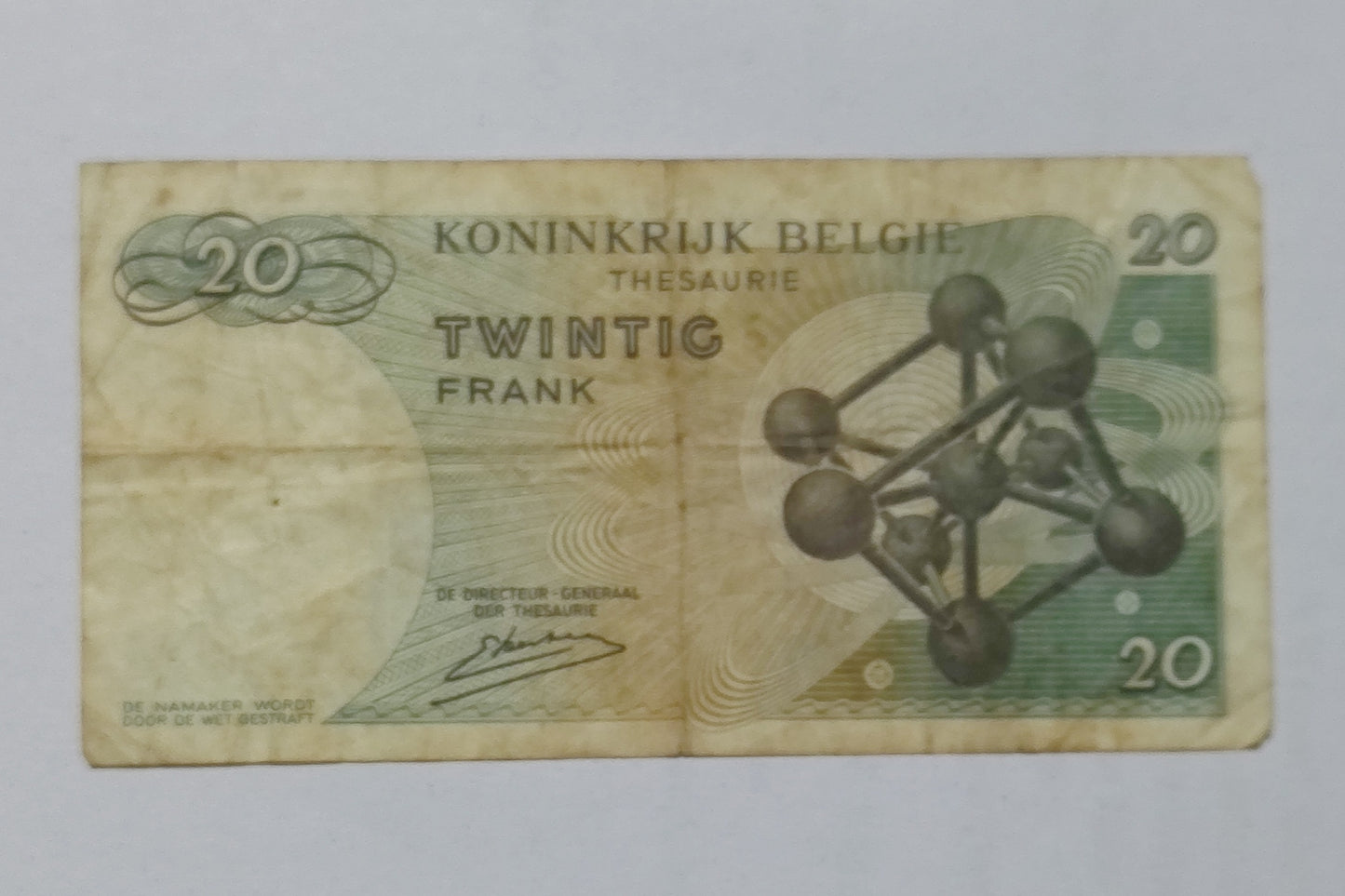 Belgium 20 Francs 1964 Baudouin I Banknote - ZealHobbieZ