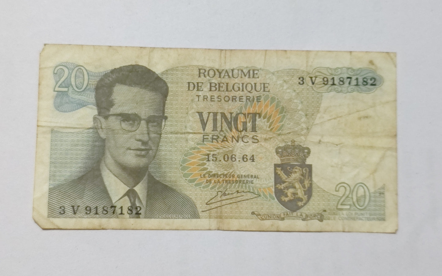 Belgium 20 Francs 1964 Baudouin I Banknote - ZealHobbieZ